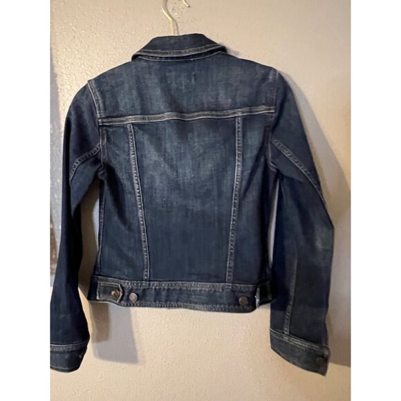 Talbots Womens Jean Jacket Blue XS Extra Small Stretch Cotton Denim MINT - Picture 4 of 7